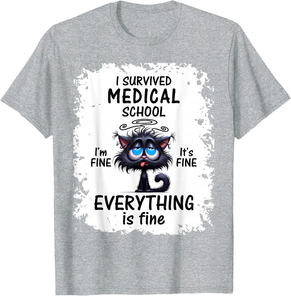 I Survived Medical School Graduation 2026 2027 T-Shirt - Heather Grey