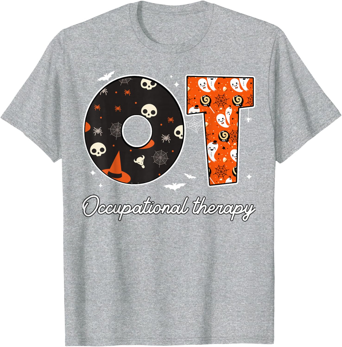 Spooky Occupational Therapist Halloween Occupational Therapy T-Shirt - Heather Grey