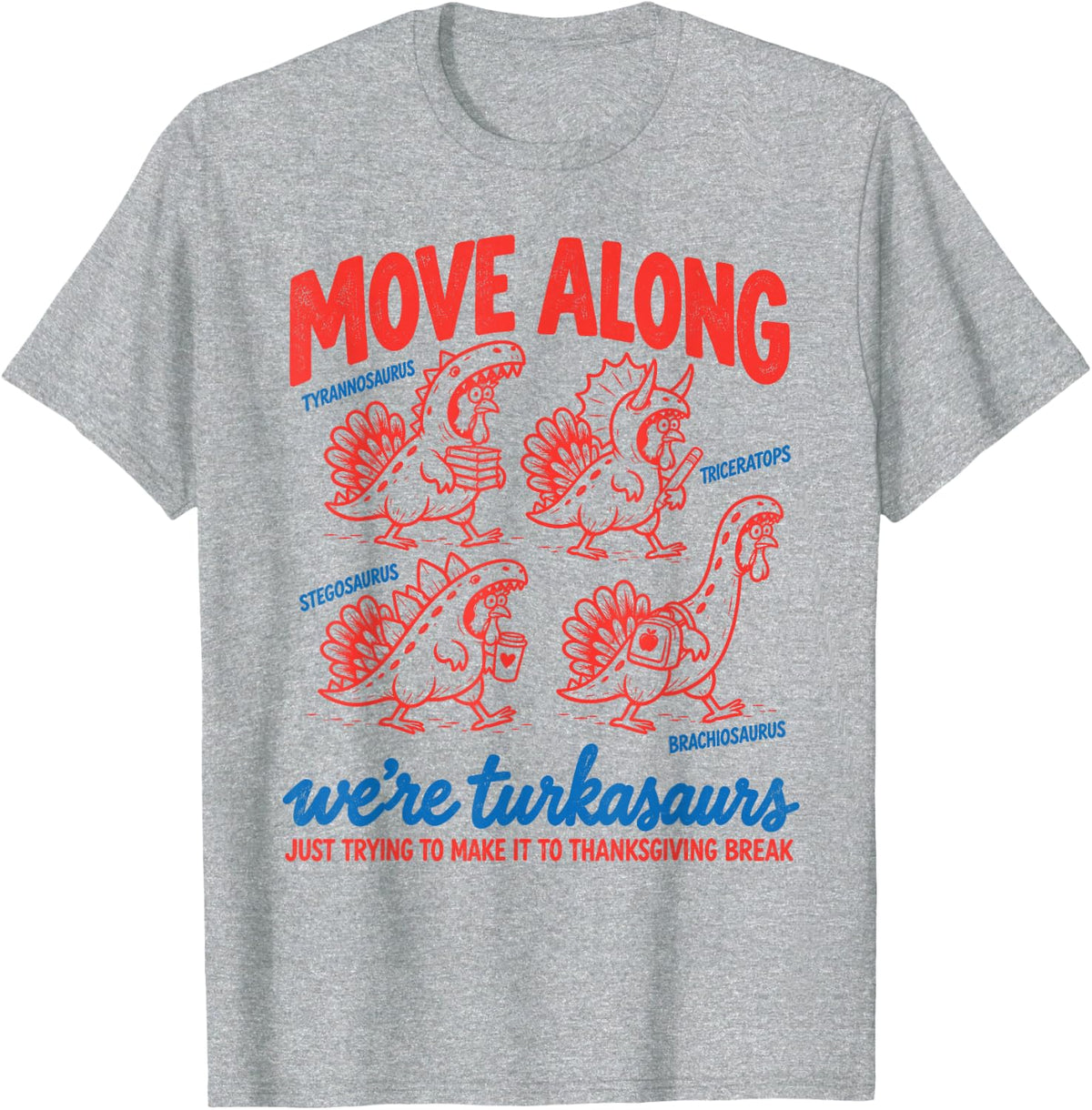 Elementary Teacher Thanksgiving Teacher Men Women T-Shirt - Heather Grey
