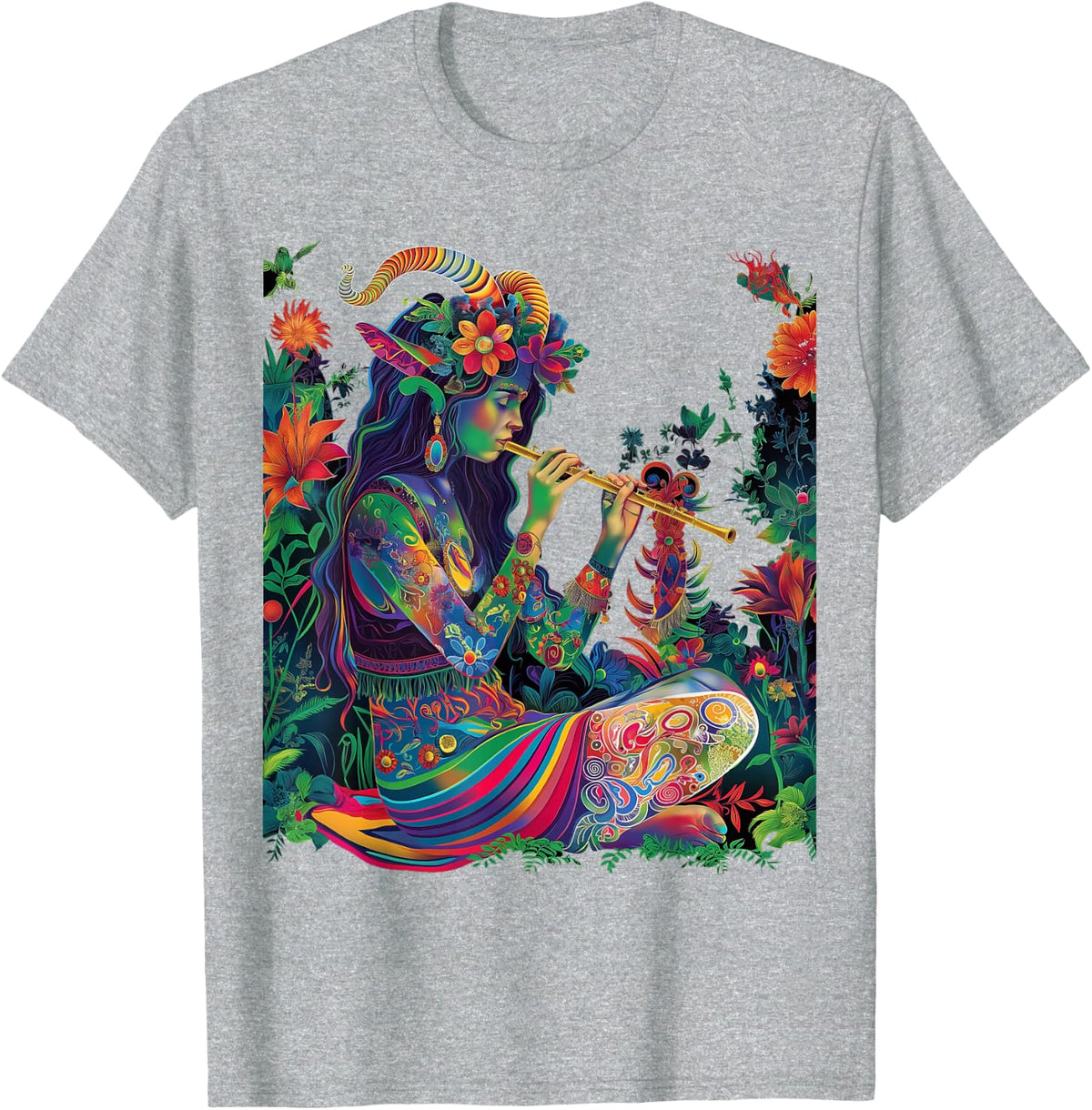 Fauns Satyrs Goat men Roman Mythology Pop Art T-Shirt - Heather Grey